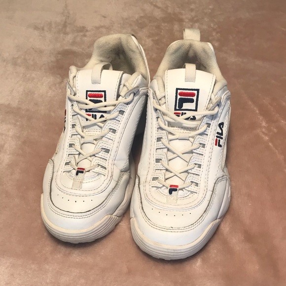 Fila Disruptor II Premium Sneaker in White - Picture 2 of 5